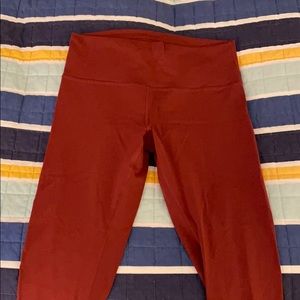 Lululemon Wunder Train 25” Chianti Size 12